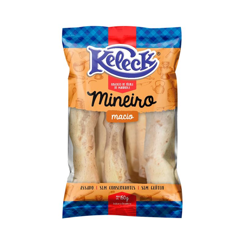 Biscoito Polvilho Keleck Mineiro Macio 150g (7898021630817)
