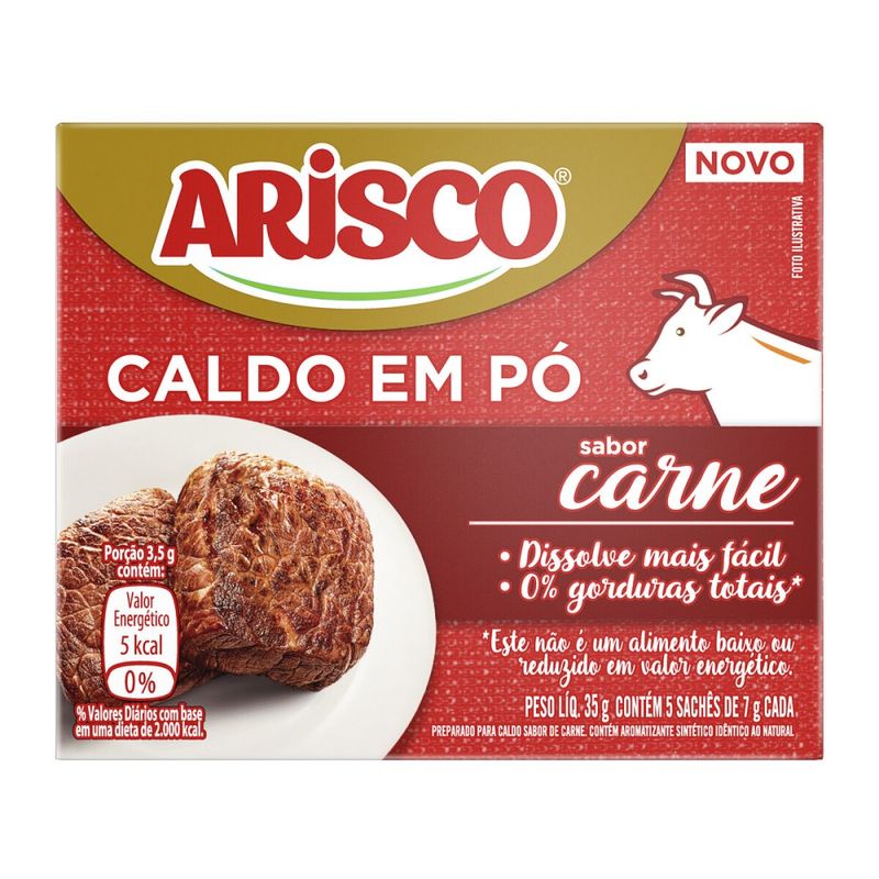 Caldo Em Pó Arisco Carne 35g (7891150078765)