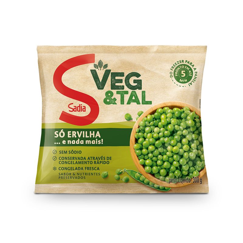 Ervilha Congelada Veg & Tal Sadia 300g (7891515551346)