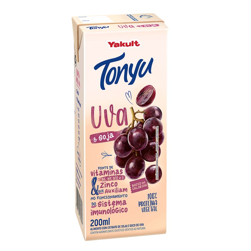 Bebida Soja Tonyu Uva 200ml (7891156076116)