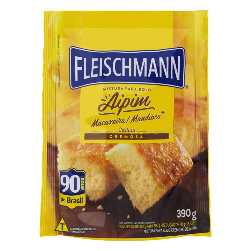Mistura Bolo Fleischmann Aipim 390g (7898331012525)