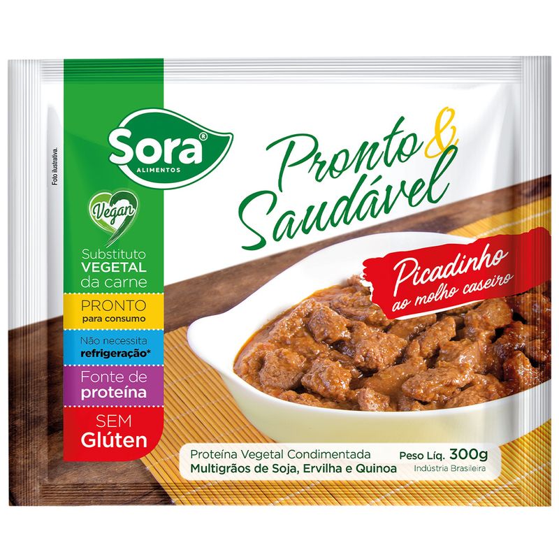 Proteína Vegetal Picanho Ao Molho Sora 300g (7898614670718)