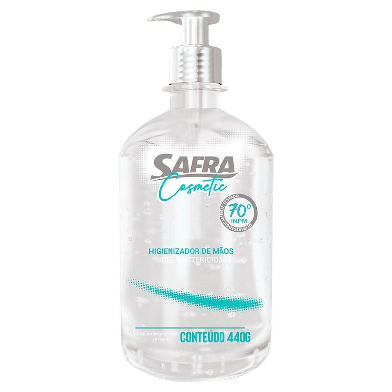Álcool Gel Higienizador Mãos Safra 440g (7898944856646)