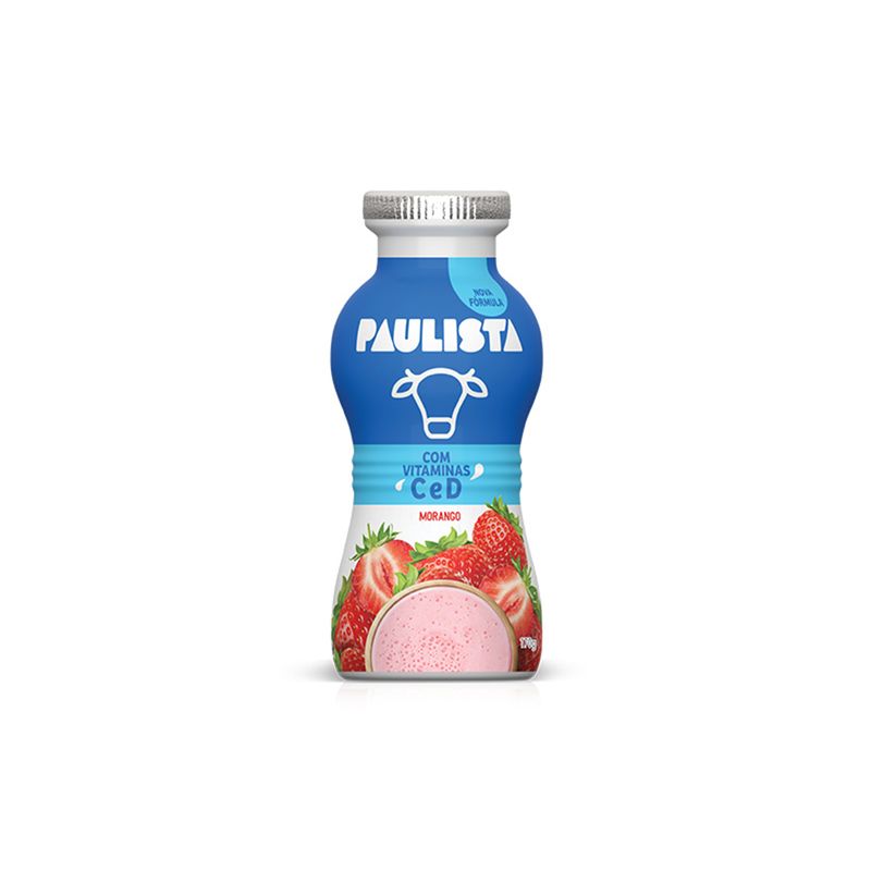 Iogurte Líquido Paulista 170g Morango (7891025121138)