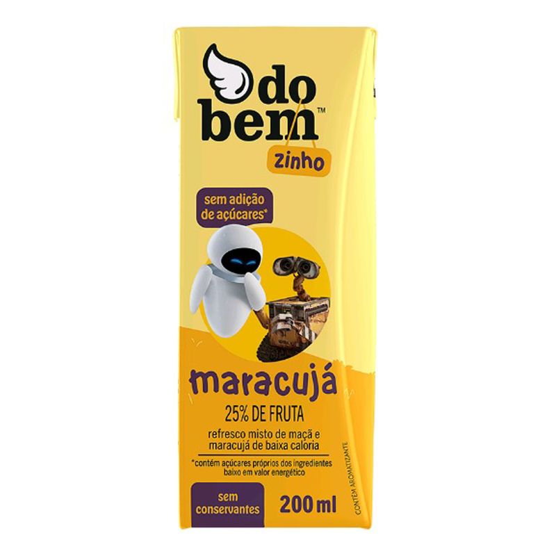 Bebida Com Suco Do Bem Zinho Maracujá 200ml (7898646130709)