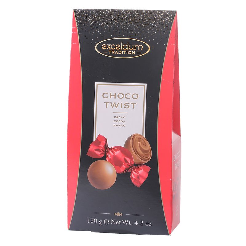Bombom Excelcium Recheado Cacau 120g (5400265038964)