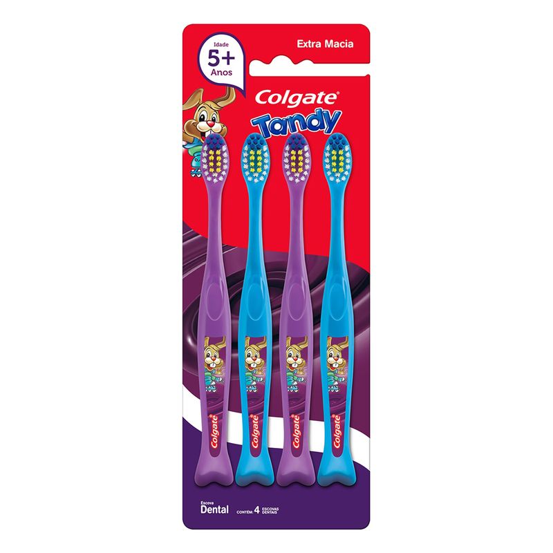Escova de Dente Infantil Colgate Tandy 4 unid (7891024010617)