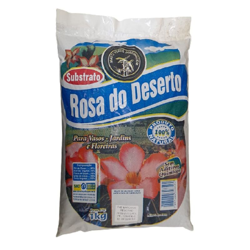 Substrato Rosa Deserto Mato Verde 1kg (7897480328594)