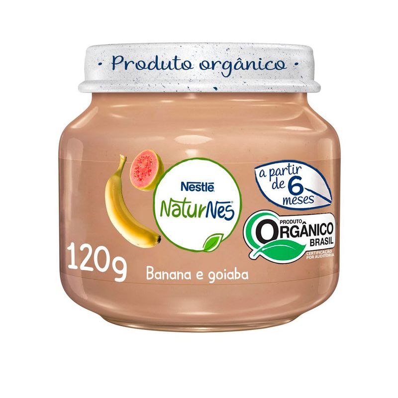 Papinha Nestlé Orgânico Goiaba Banana 120g (7891000262689)