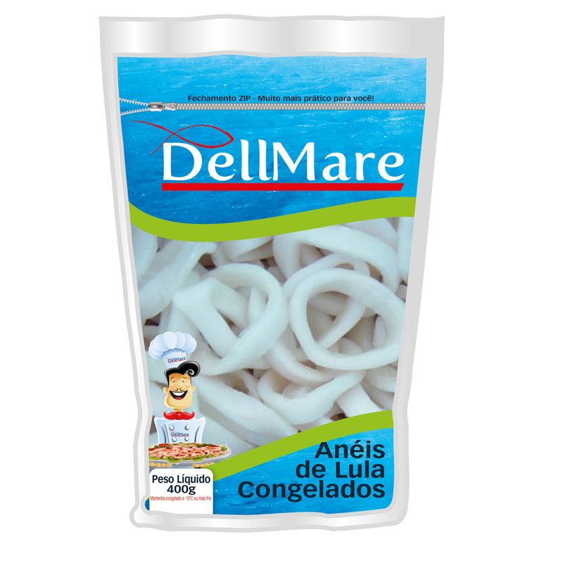 Lula em aneis Dellmare 400g (7898924935071)