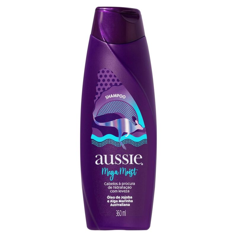 Shampoo Aussie Mega Moist 360ml (7500435130721)