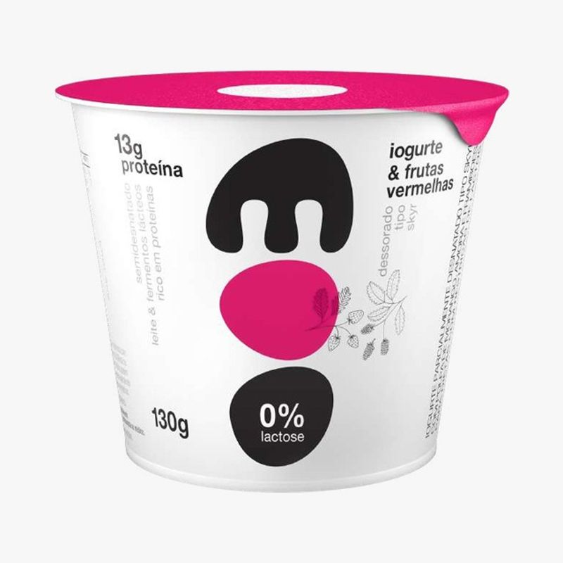 Iogurte Skyr Moo 130g Sem Lactose Frutas Vermelhas (7898964946020)
