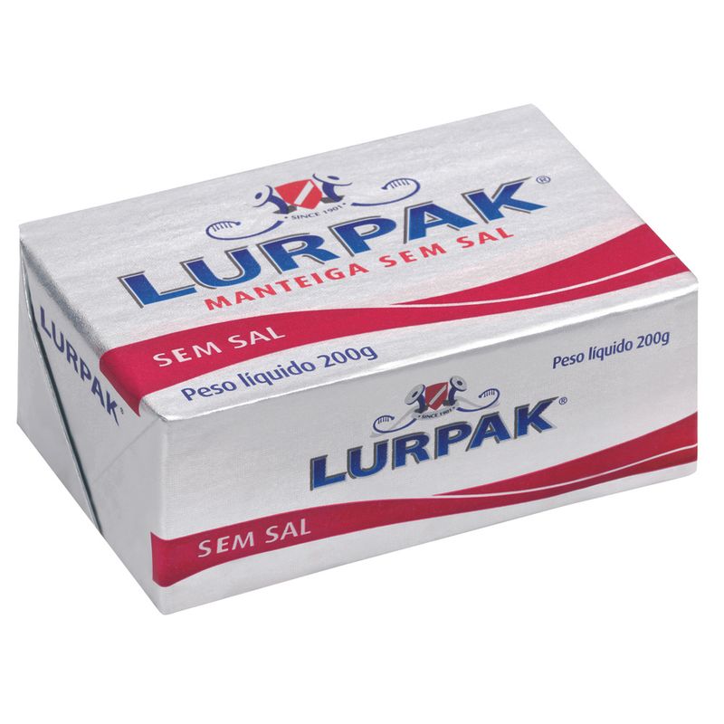 Manteiga sem sal Lurpak 200g (5740900401839)