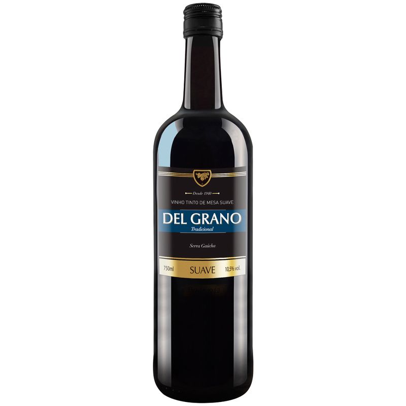 Vinho Brasileiro Del Grano 750ml Mesa Suave Tinto (7897015200043)