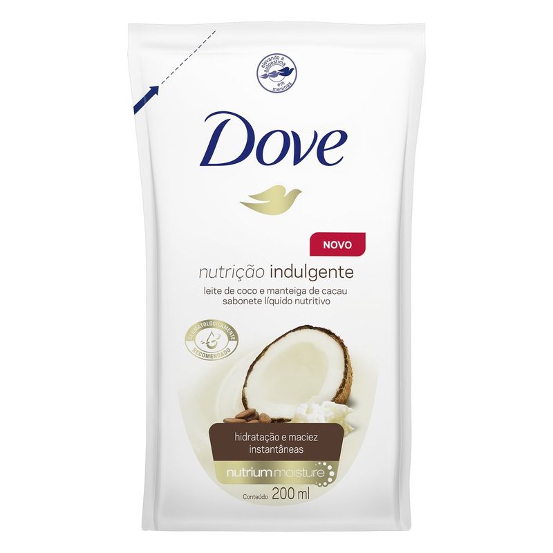 Sabonete Liquido Dove 200ml Refil Nutricao (7891150067417)