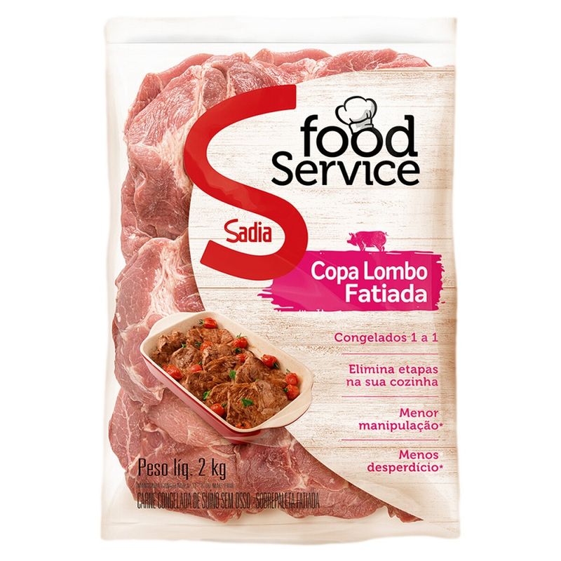 Copa Lombo Suíno Fatiada Sadia 2kg (7891515558710)