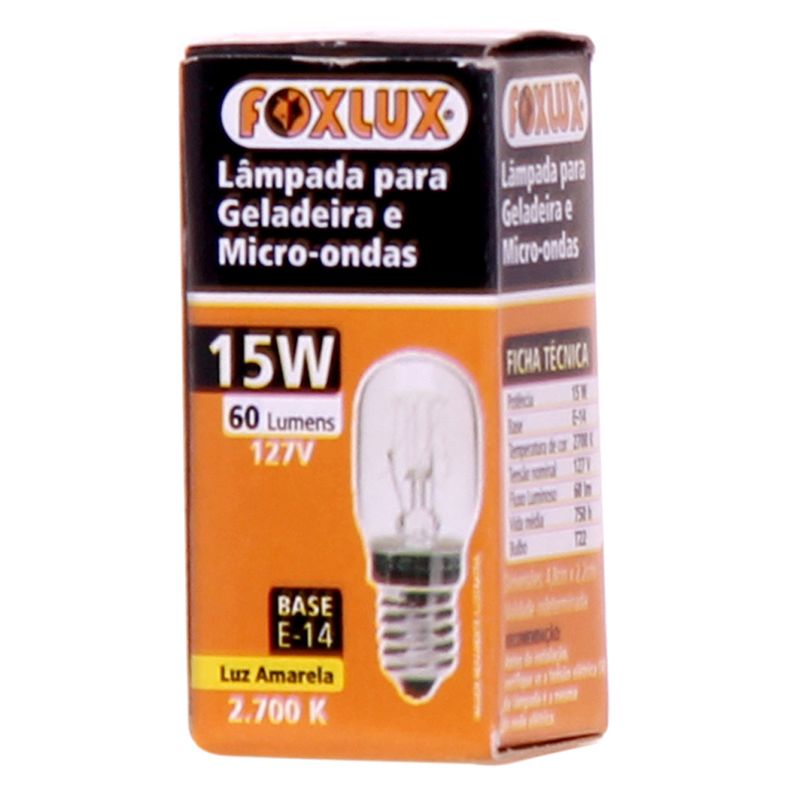 Lâmpada Foxlux Geladeira Microondas (7898586132535)