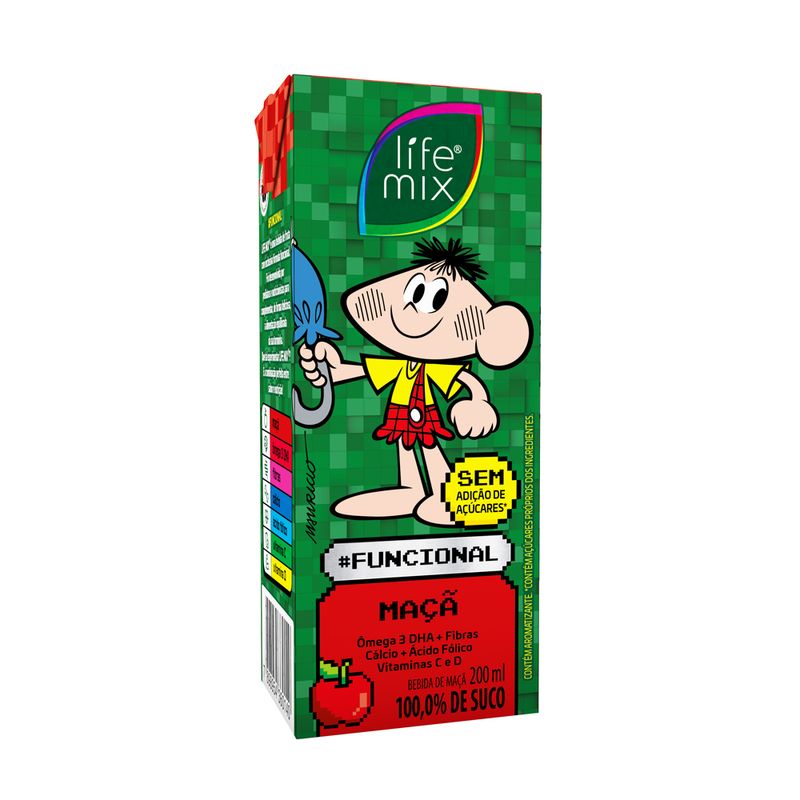 Bebida Com Suco Life Mix Kids Maçã 200ml (7898954360140)