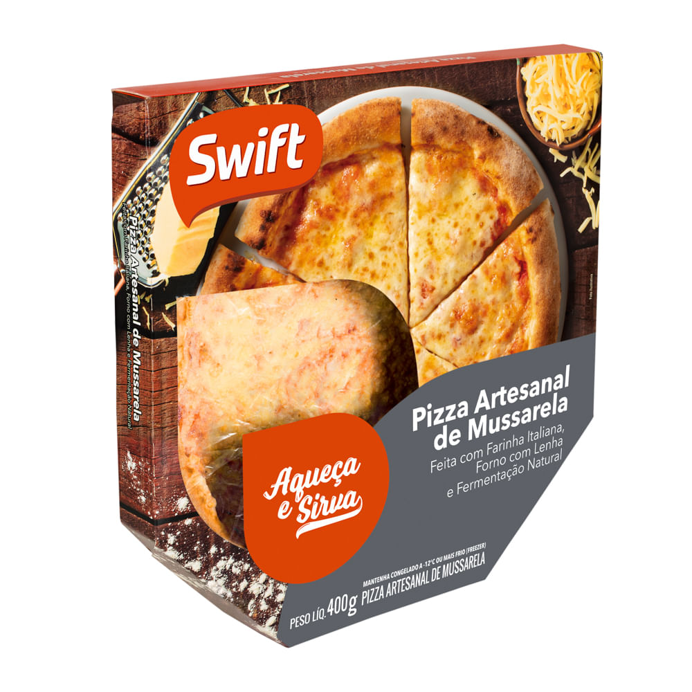 Pizza Artesanal de Mussarela Swift 400g - Loja Online Swift - Swift