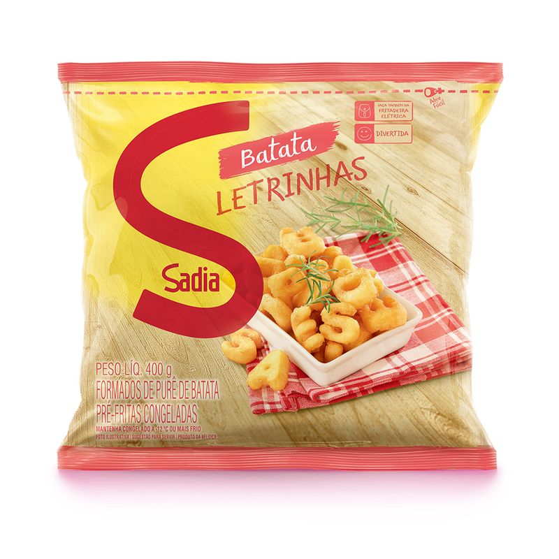 Batata Congelada Sadia 400g Letrinhas (7891515547950)