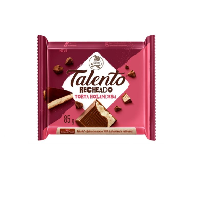 Chocolate Talento Recheado Torta Holandesa 85g (7891008123432)