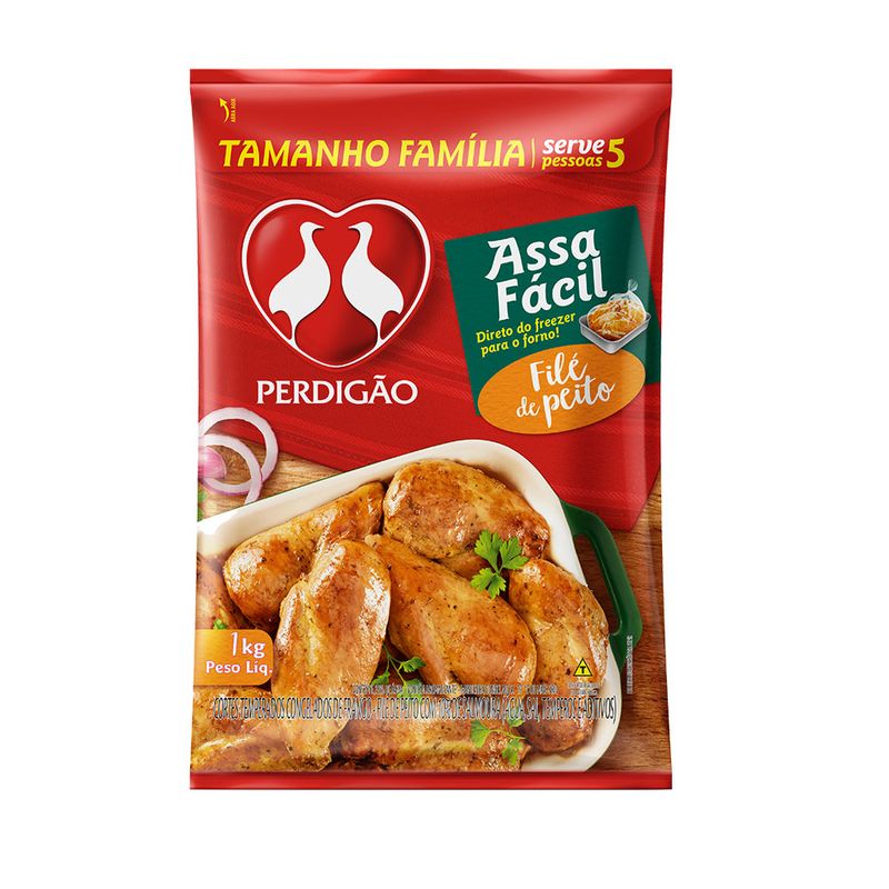 Filé De Frango Perdigao Pacote Assa Facil 1kg (7891515544515)
