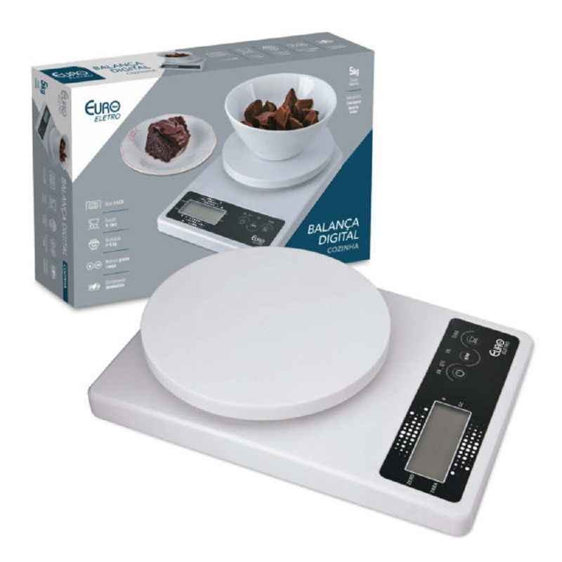 Balança Digital Cozinha Euro 5kg (7897753667832)