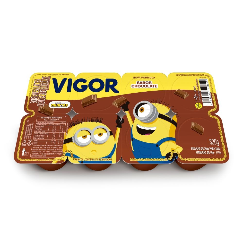 Sobremesa Vigor Infantil De Chocolate 320G Supermercado Savegnago