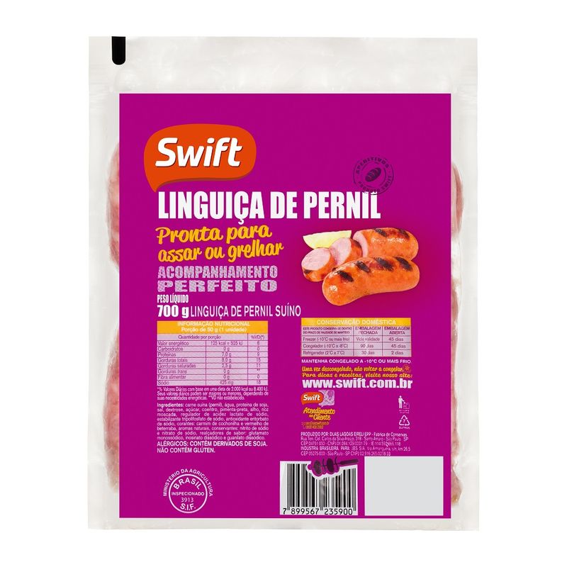 Linguiça Pernil Swift 700g (7894904209170)