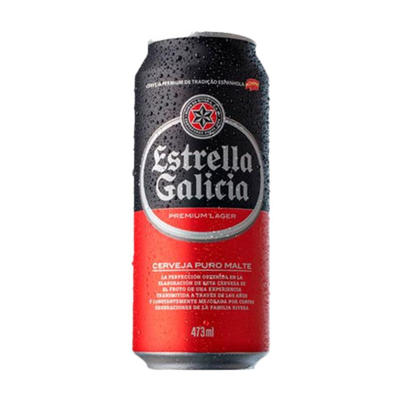 Cerveja Estrella Galicia Lata 473ml (7898953990164)