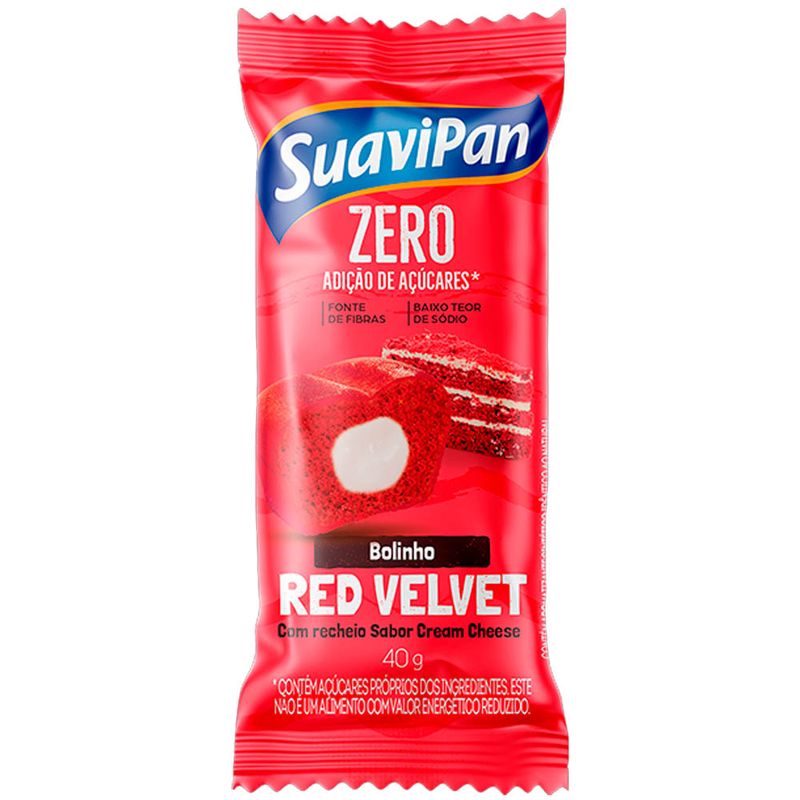 Bolinho Suavipan Zero Açúcar Red Velvet 40g (7898115901960)