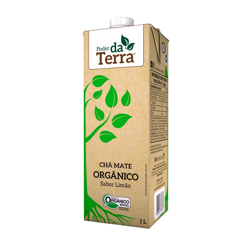 Cha Pronto Poder Da Terra 1l Organico Limao (7898954360379)