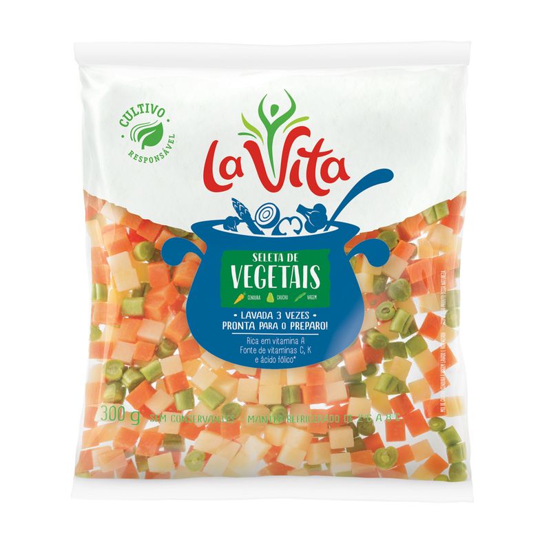Seleta Vegetais Hig La Vita Pacote 300g (7898904845901)