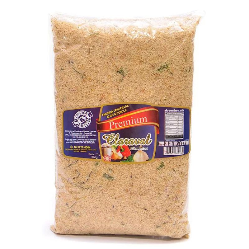Farinha Mandioca Claraval Premium Alho Cebola 300g (7898374370132)