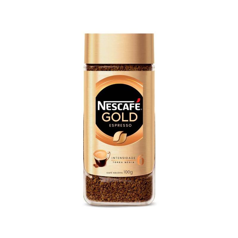 Café solúvel Nescafé Gold espresso 100g (7613037095340)