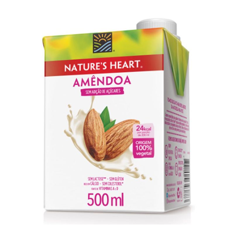 Bebida À Base De Amêndoa Nature'S Heart Caixa 500ml (7891000363133)