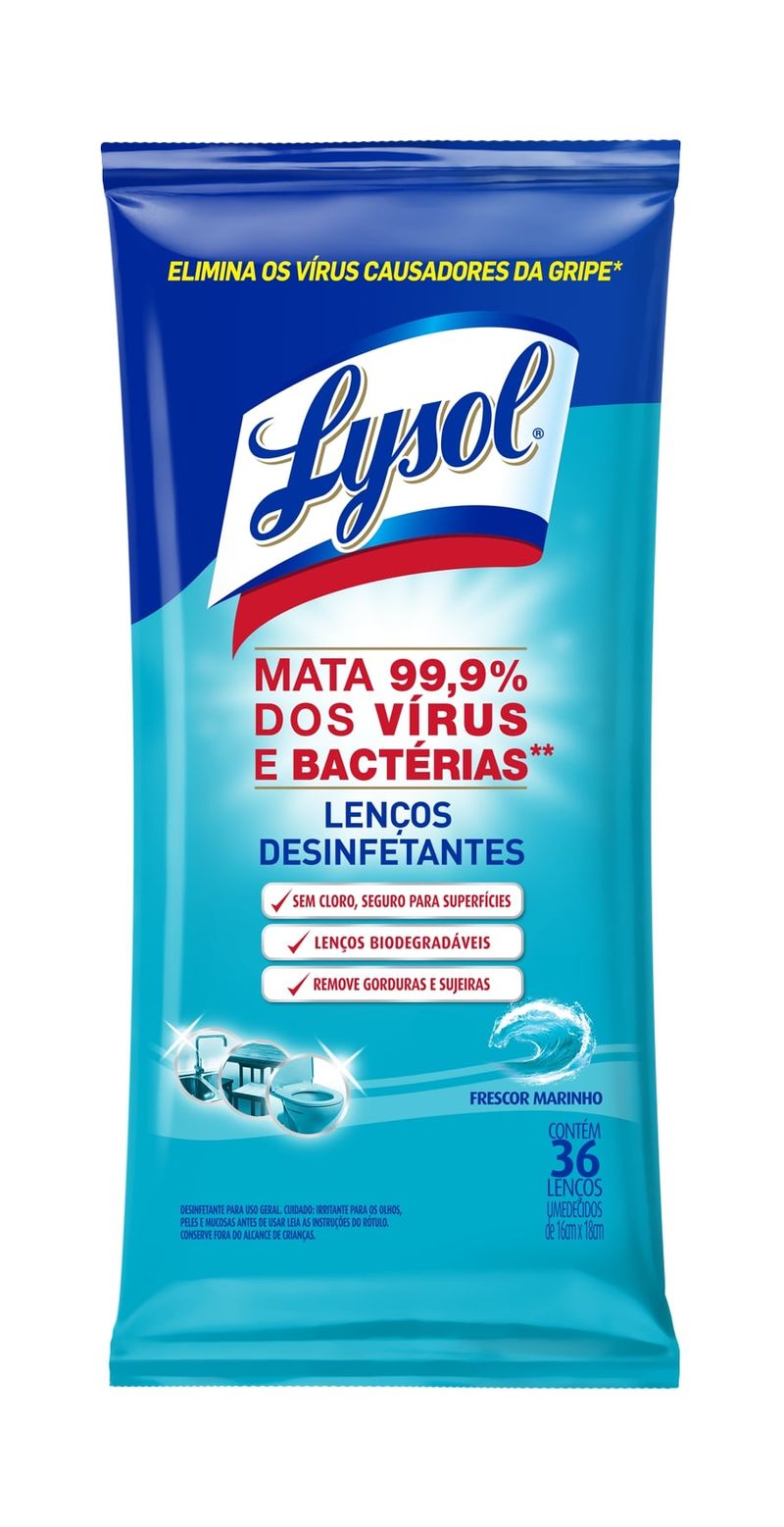 Lenços Desinfetantes Lysol (7891035000690)