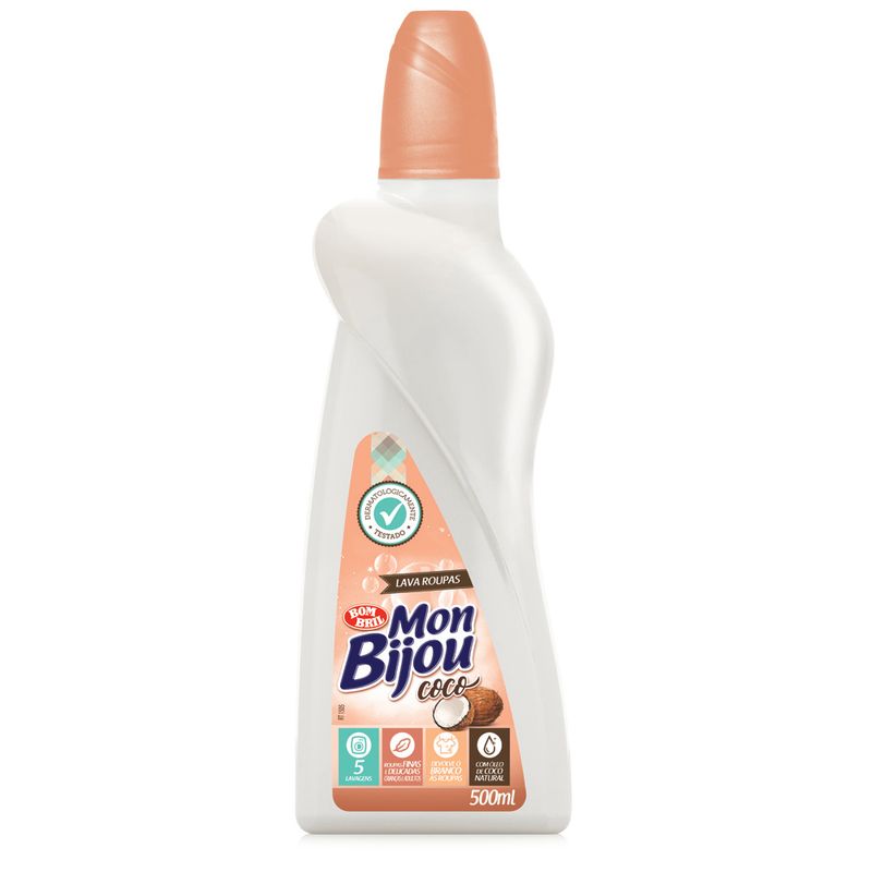 Mon Bijou Lava Roupas Coco 500ml (7891022851526)
