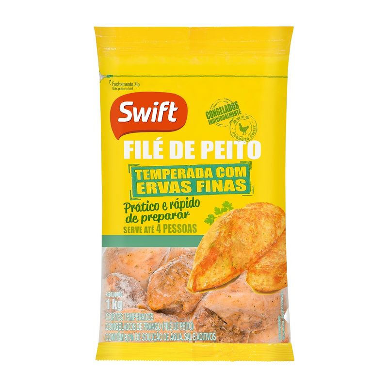Filé De Frango Swift Temperado 1kg (7894904209071)