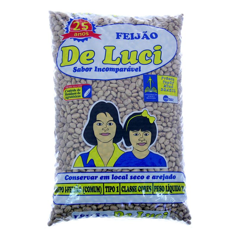 Feijão carioca De Luci 2kg (7898957777020)