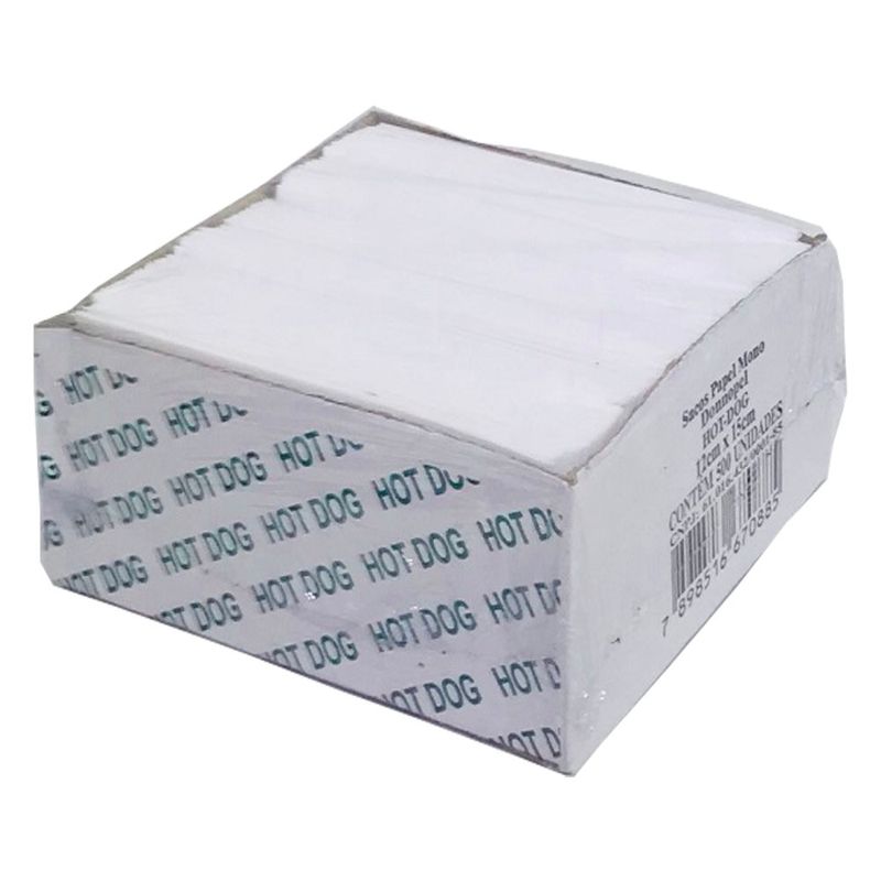 Saco Papel Donnoplast com 500 Unidades Hot Dog (7898516670564)