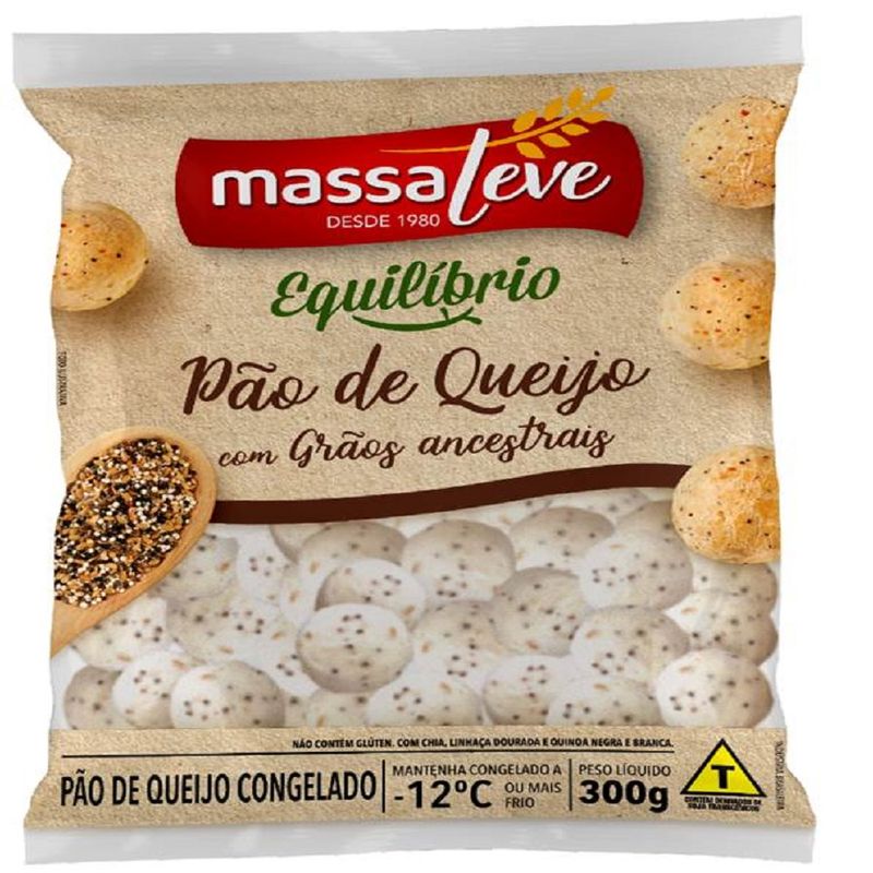 Pão Queijo Massa Leve 300g Grãos Ancestrais (7894904236213)
