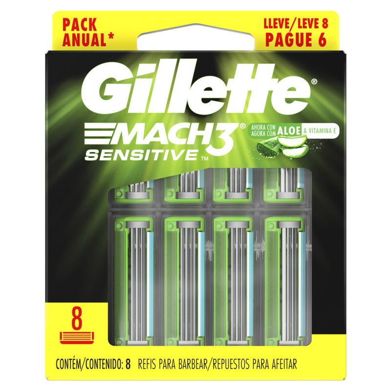 CARGA-BARB-GILLETTE-MACH3-SENS-L8P6
