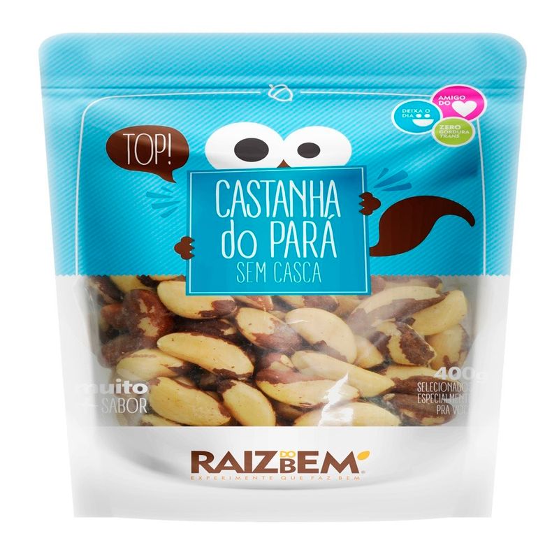 Castanha Pará Raiz Bem Sem Casca 400g (7898925218548)