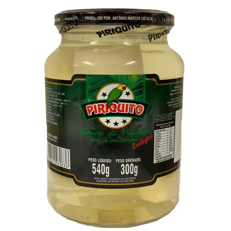 Palmito Piriquito Pupunha Tolete 300G (7898024960836)