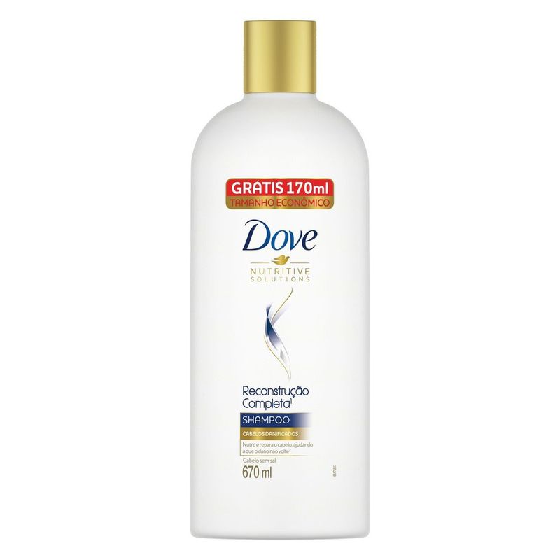 Shampoo Dove Grátis Reconstrução Completa 670ml (7891150077997)