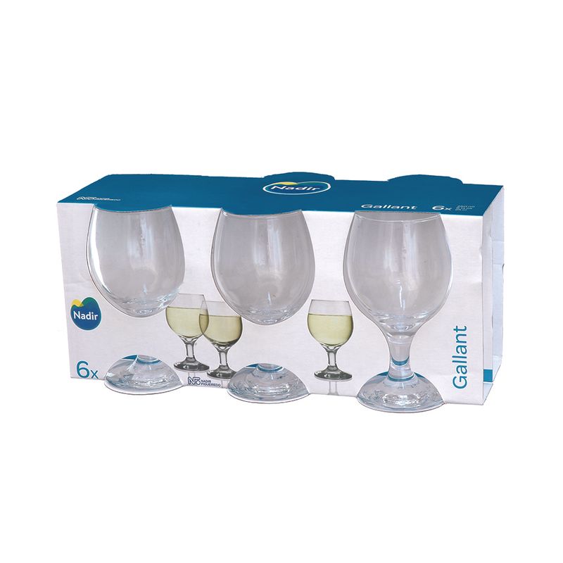 Jogo Taça Vinho Branco Nadir Gallant 6 Peças (7891155000884)