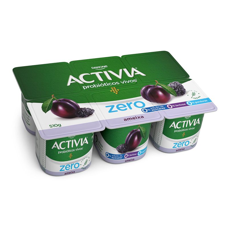 Leite Fermentado Polpa Activia Zero Ameixa 510g (7891025123255)