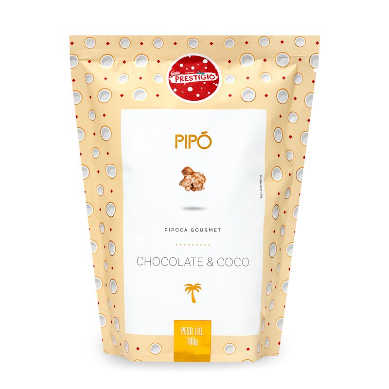 Pipoca Doce Pipo Chocolate Coco 100g (7898953538489)