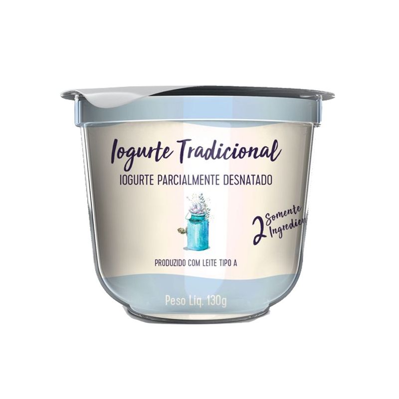 Iogurte Natural Semidesnatado Letti 130g Tradicional (7898925856412)